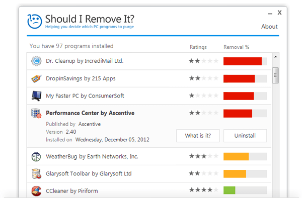 Should I Remove It? screenshot Should I Remove It? screenshot